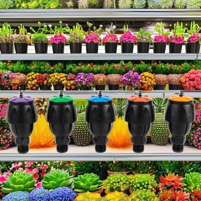 Doppeldüsen-Wasser-Auslass-Insektenschutz-Rotationssprinkler für Rasenfotoshows