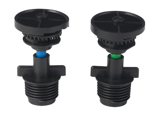 Wasserdruckkontrolle Doppeldüsen Dreh automatischer Bewässerungssprinkler 6,5-7,5M Sprühradius