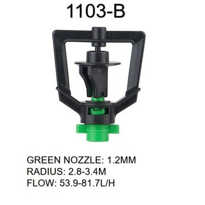 360 Grad Wassersprinkler für landwirtschaftliche Bewässerung Stärke und Druck 150-300kpa