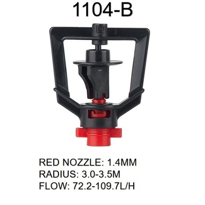 360 Grad Wassersprinkler für landwirtschaftliche Bewässerung Stärke und Druck 150-300kpa