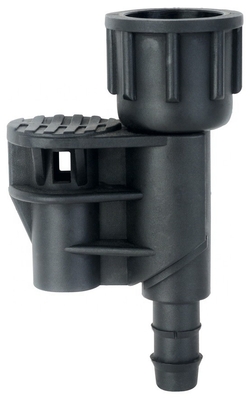 Alltägliche Maschinenbau Kunststoffe Bewässerungsteile Mikrosprinkler Schwarz Mittelstandsanschluss